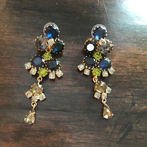 Ann Taylor Blue Green Drop Earrings